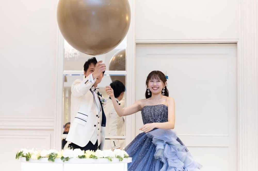 ♡おふたりもゲストも笑顔がいっぱい！
お腹の赤ちゃんと一緒に迎える結婚式♡