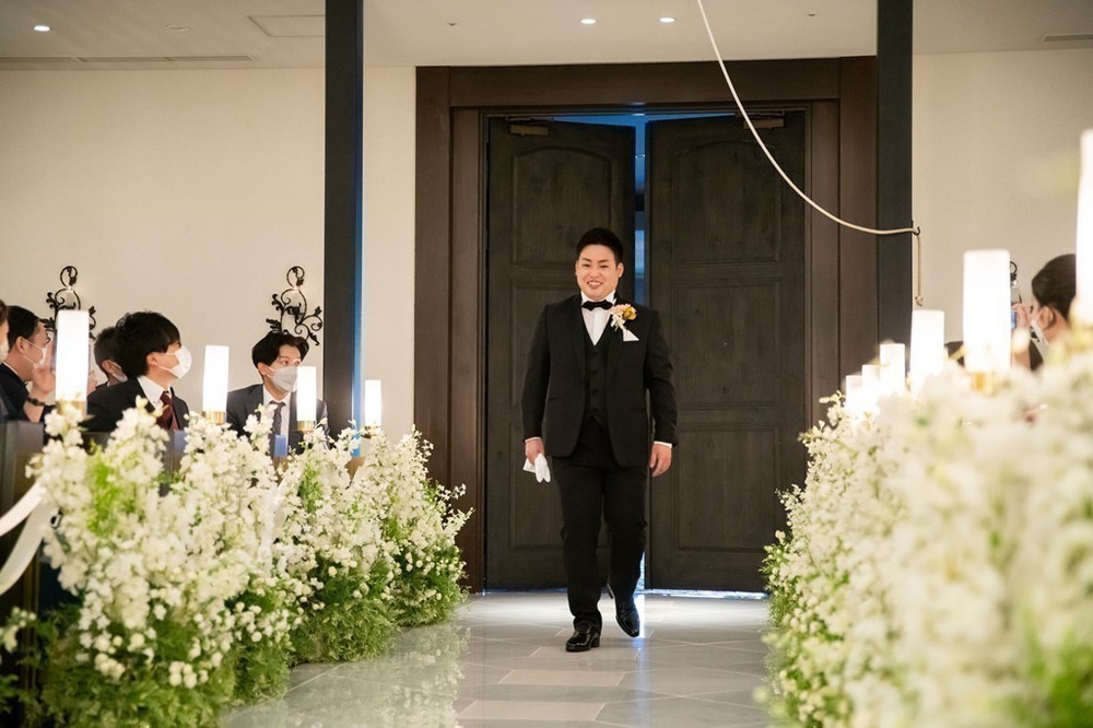 サプライズ、したり＆されたり。
ユニークな演出いっぱいの結婚式♡