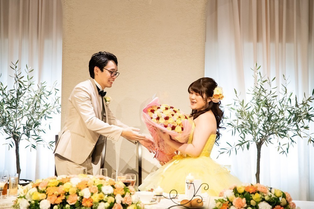 生演奏あり♪
音楽好きのおふたりとゲストの皆様で奏でる結婚式