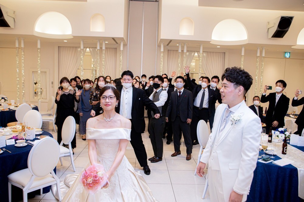 幸せいっぱいの笑顔♡
大好きなゲストと会場一体になって盛り上がった結婚式