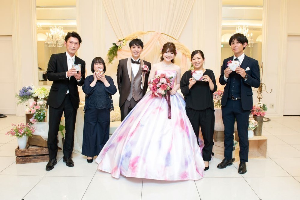 お色直し入場はライブ会場のように♪