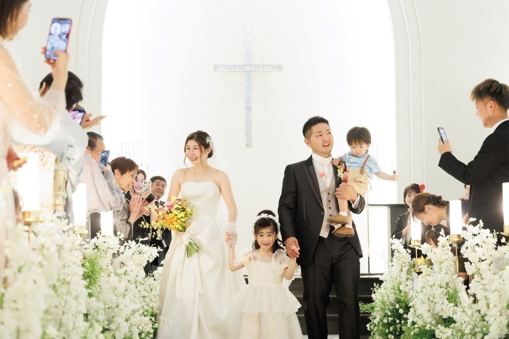 お子様２人と迎えるファミリー婚♡